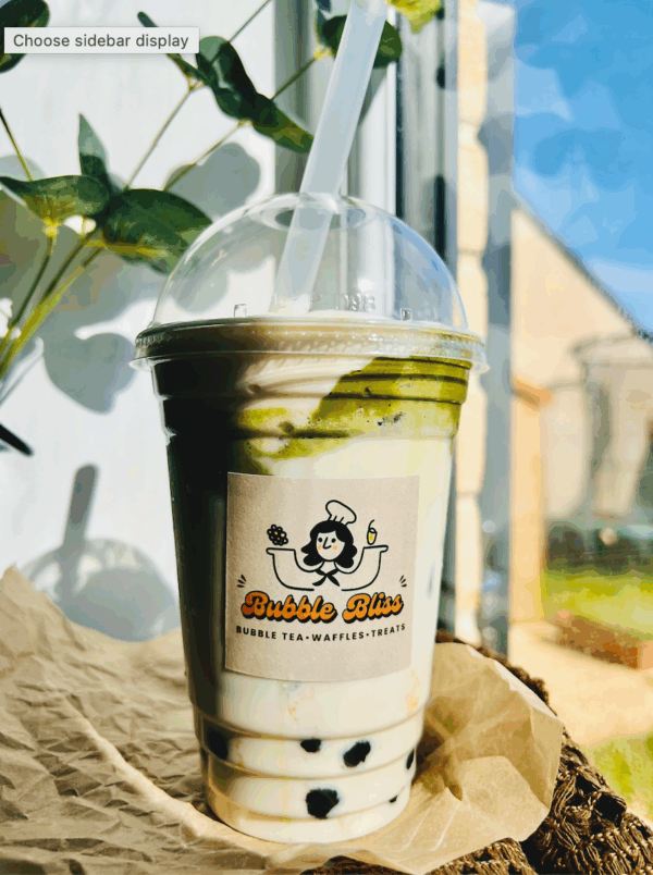 Iced Matcha Latte + Milk Top